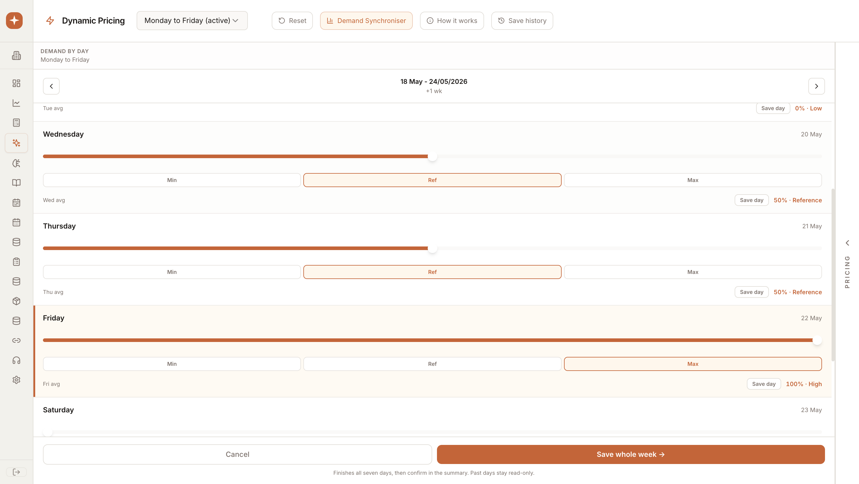PulseMenu dynamic pricing